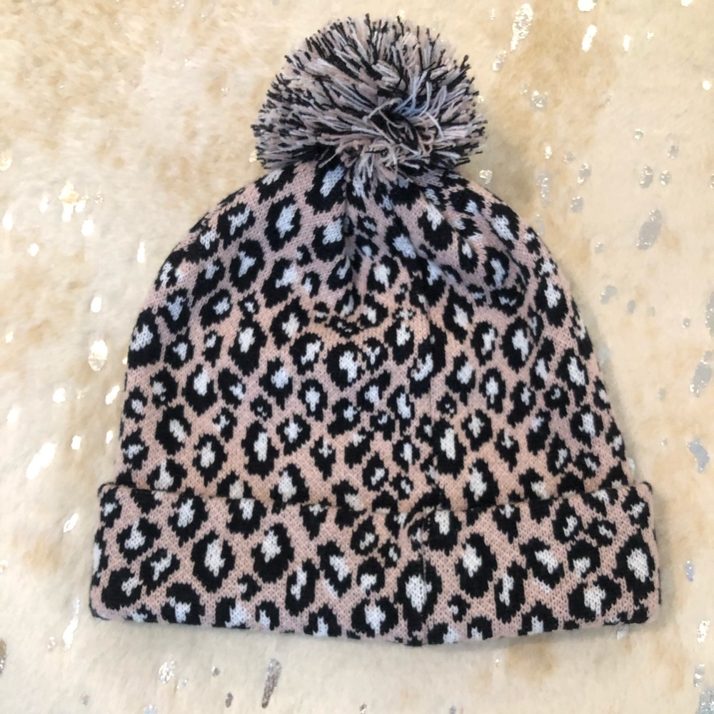 Blush Leopard Beanie